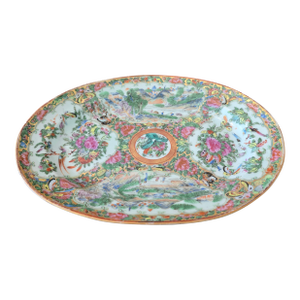 Antique Chinese Porcelain 120 Years Oval Dish