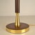 Metal Leather and Brass Table Lamp with Parchment Shade, 1960s For Sale - Image 7 of 12