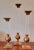 Mid 20th Century Vintage Xl Brass and Lucite Candlesticks Set 3 Candle Holders For Sale - Image 5 of 13