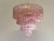 1990s Italian 78 Pink Murano Glasses Tronchi Chandelier, 1990s For Sale - Image 5 of 18