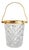 Mid-Century Modern Crystal Ice Bucket in 24K Gold Plated, 1950s For Sale