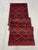 Red & Navy Geometric Medallion Tribal Runner Rug, 2'6" X 9'8" For Sale - Image 4 of 16