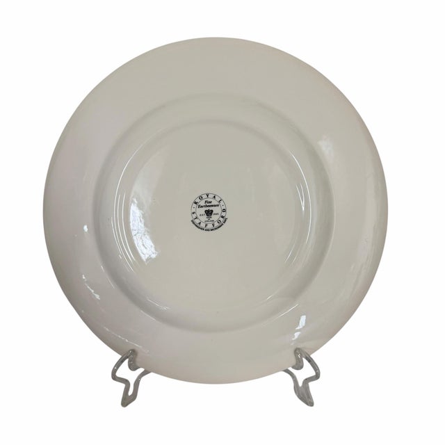 Farmhouse Late 20th Century Royal Stafford Blue and White Dinnerware Plates - Set of 3 For Sale - Image 3 of 3