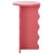 Wood Lilith Wavy Accent Table in Rose For Sale - Image 7 of 8