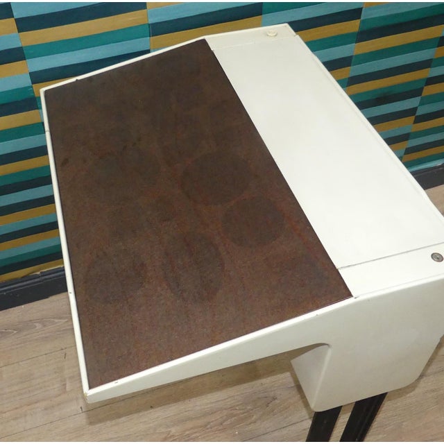 Height-Adjustable Desk with Storage Space and Lamp by Luigi Colani for Flötotto, 1970s For Sale - Image 11 of 16