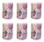 Stories of Italy Nougat Tumblers - Ruby, Set of 6 For Sale