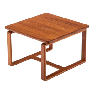 Mid Century Modern Solid Teak Coffee Table, circa 1970's