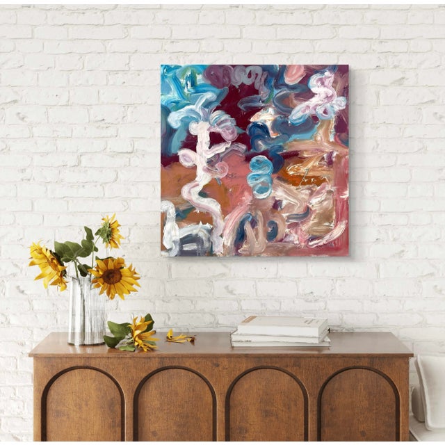 2020s Matthew Izzo Oil Painting on Canvas 20" X 20" For Sale - Image 5 of 7