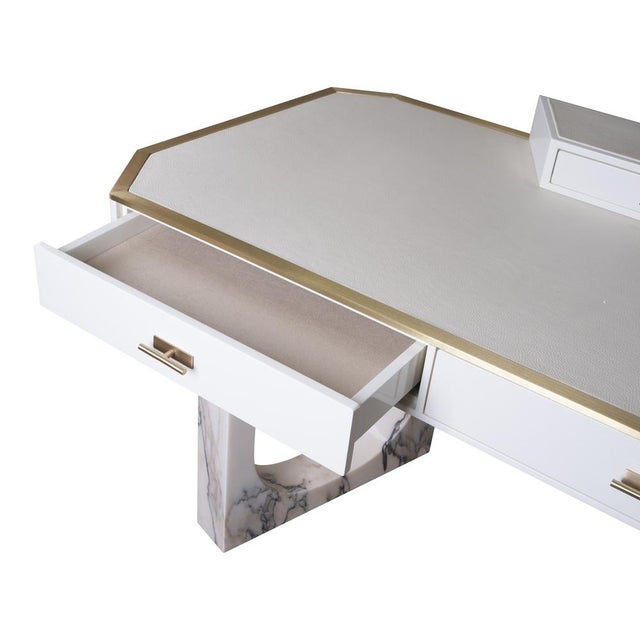 Metal Lincoln Desk by Porus Studio For Sale - Image 7 of 10
