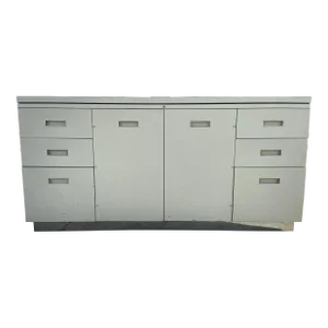 1980s Vintage Modern Metal Sideboard