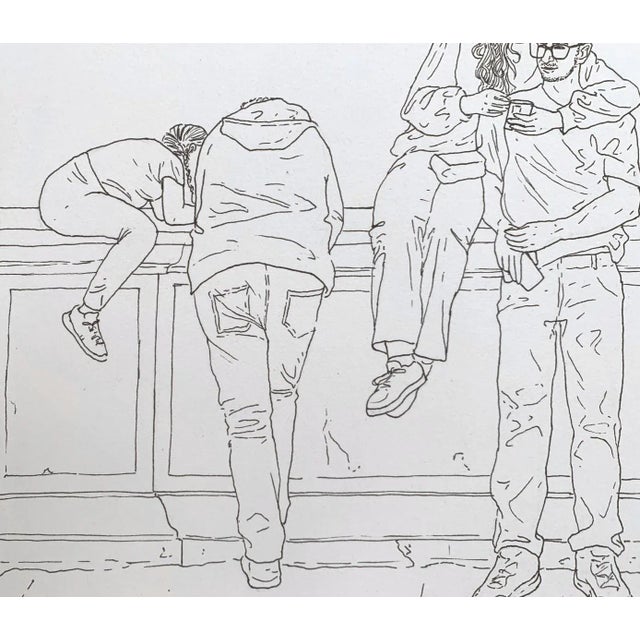 Anna Wardega, A Companion, Ink Drawing, 2023 For Sale - Image 3 of 6