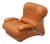 Italian Corolla Lounge Chair in Cognac Leather by I.P.E., 1970s For Sale