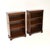 Vintage Military Campaign Style Open Bookcases, 1930, Set of 2 For Sale - Image 3 of 10