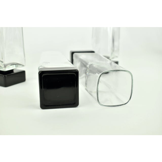 Black Champagne Glasses by Luigi Bormioli, 1980s, Set of 14 For Sale - Image 8 of 9