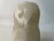 1970s Vintage Translucent White Alabaster Owl Sculpture For Sale - Image 9 of 10