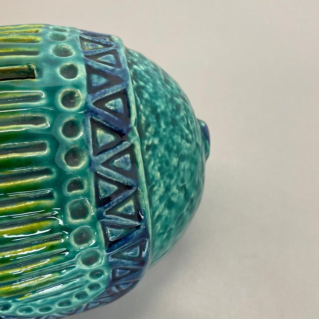 Colorful Fat Lava Pottery Piggy Bank from Bay Ceramics, Germany, 1970s For Sale - Image 12 of 18