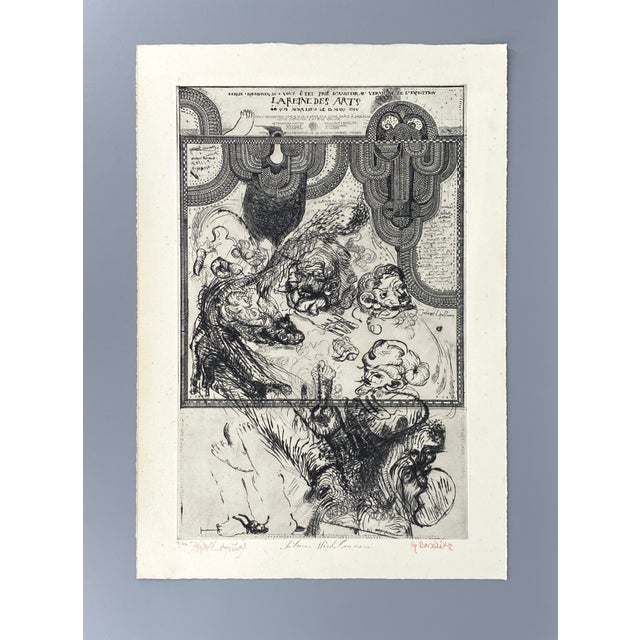 A print * drypoint etching, partially etched * collaborative work (super-graphic) * by georg baselitz (1938–2026),...