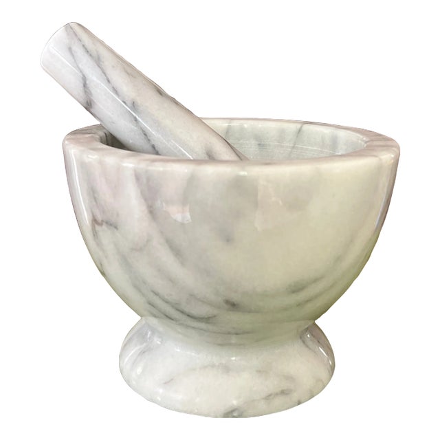 1960s Marble Mortar and Pestle For Sale