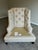 Ivory Late 20th Century Baker Furniture Tufted Wing Chair With Matching Ottoman For Sale - Image 8 of 12