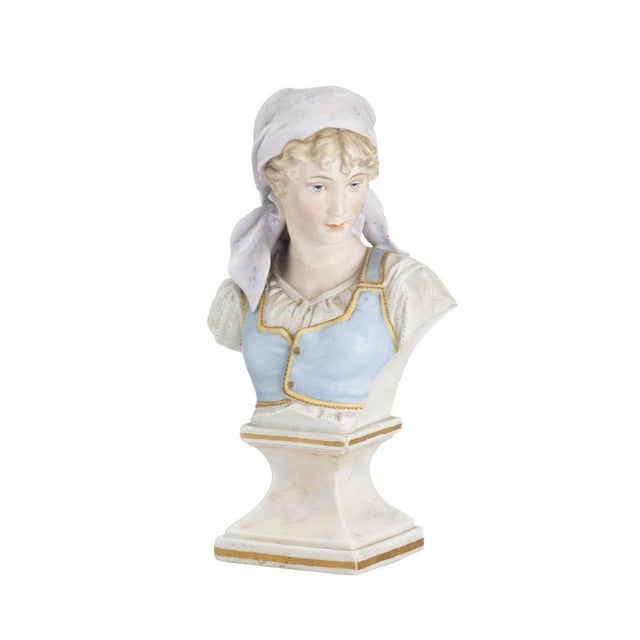 19th Century Porcelain Female Bust For Sale - Image 6 of 6