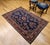 1900 - 1909 Antique Persian Mahajiran Sarouk Area Rug, Hand-Knotted Wool, Allover Floral Pattern, Navy & Red, 4x6 For Sale - Image 5 of 14