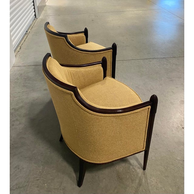 Barbara Barry Lounge Chairs for Baker, Vintage Pair, Elegant Design For Sale - Image 6 of 18