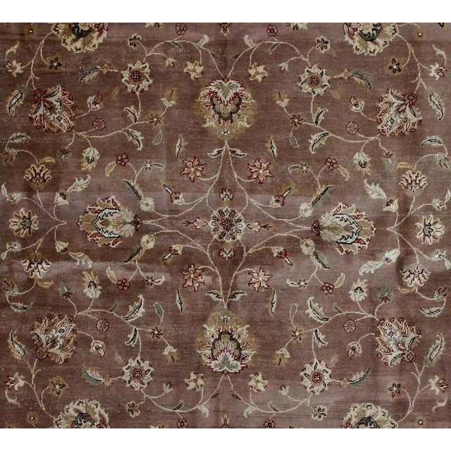 Vintage Hand-Knotted Agra Rug For Sale - Image 6 of 10
