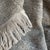 Olive Belgian Linen and Cotton Throw For Sale - Image 4 of 7