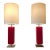 Contemporary Beekman Table Lamps by Kate Spade Magenta Cranberry Pink - Pair For Sale