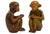 Brown Vintage Handmade Pottery Monkeys - a Pair For Sale - Image 8 of 8