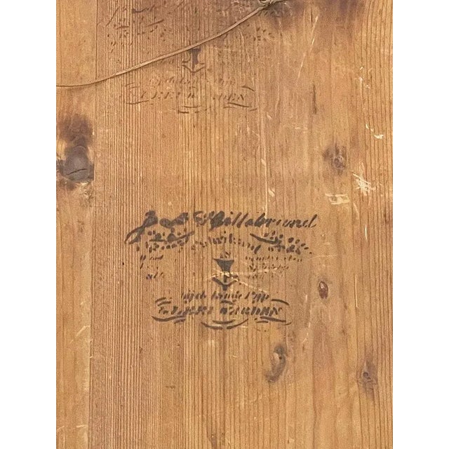 Small Mahogany Mirror with Gilt Wood Rocaille Scroll Wall Brackets, Set of 3 For Sale - Image 5 of 6