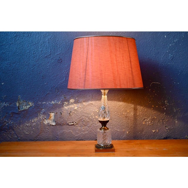 French Regency Hollywood Lamp in Albret Crystal, 1970s For Sale - Image 13 of 13