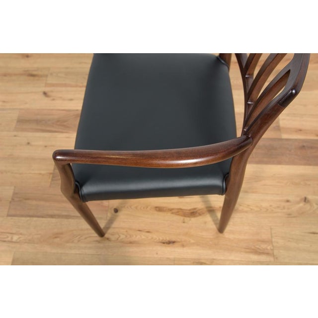 Mid-Century Danish Teak Dining Chairs Model No. 83 by Niels O. Møller for J.L. Møllers Furniture Factory, 1970s, Set of 6 For Sale - Image 15 of 18