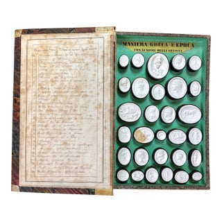 Italian Grand Tour Book of Plaster Intaglios by Giovanni Liberotti #1 For Sale