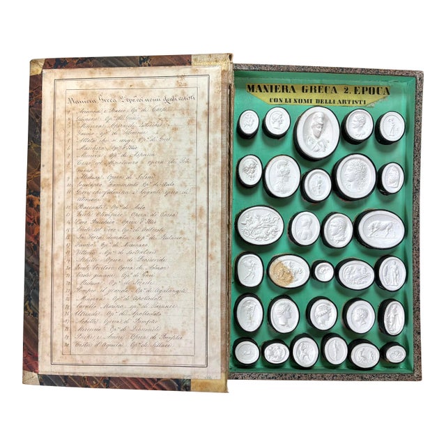 Italian Grand Tour Book of Plaster Intaglios by Giovanni Liberotti #1 For Sale