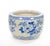 Asian Blue and White Porcelain Planter / Fish Bowl, Late 20th Century For Sale - Image 9 of 9