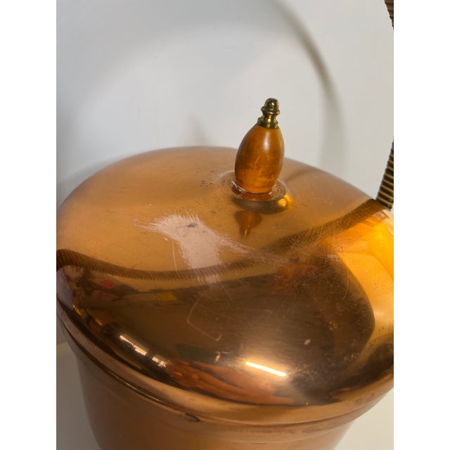 Mid-Century Modern Vintage Mid-Century Modern Copper Ice Bucket For Sale - Image 3 of 8