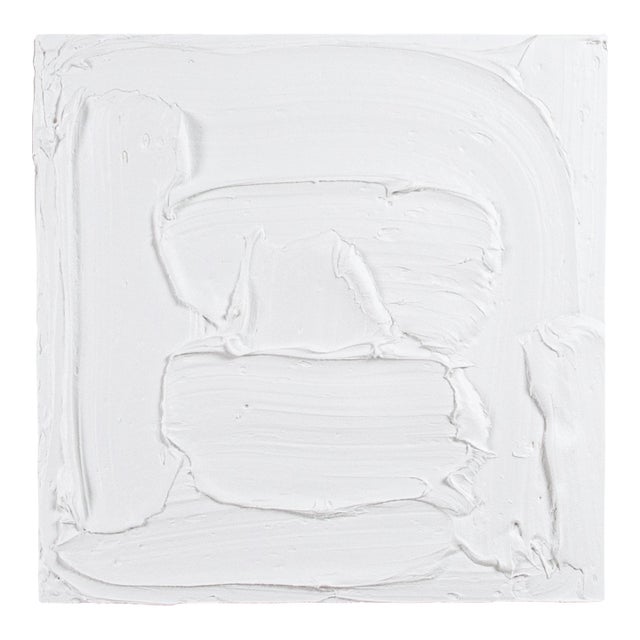 Modern Textural Monochromatic Painting by Michael Allen For Sale