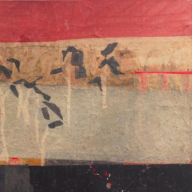 Textile 'Tropical Sunset' by Peggy Holloway, Corcoran, Smithsonian, Baltimore Museum of Art, Coral For Sale - Image 7 of 10