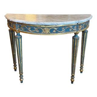 18th Century Italian Console With Marble Top For Sale