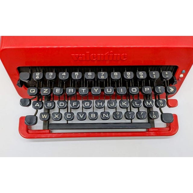 Very famous valentine typewriter, designer ettore sottsass and perry king for olivetti. The machine is in very good...