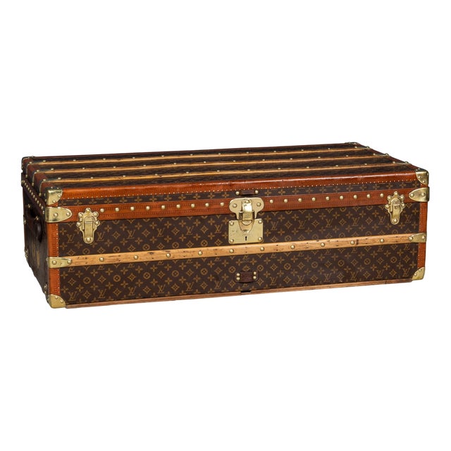 Vintage French Cabin Trunk in Monogram Canvas from Louis Vuitton, 1930 For Sale