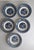 Mid 20th Century Vintage Currier & Ives Royal “The Old Farm Gate” 5 5/8" Fruit Dessert Bowls - Set of 9 For Sale - Image 5 of 12