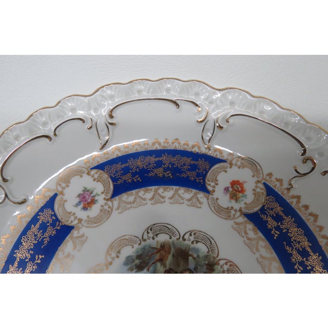 Oscar Schlegelmilch Cameo Germany Hand Painted Porcelain Decorative Plate 4665b For Sale - Image 11 of 14
