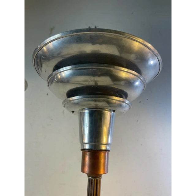 Art Deco 1930s Art Deco Triple Tier Torchiere Lamps - a Pair For Sale - Image 3 of 7