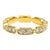 Syna Yellow Gold Band with Diamonds For Sale