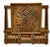 Native American Unusual Antique 1910s Cast Iron American Indian Motif Telescoping Adjustable Size Bookend Rack With Nice Original Paint For Sale - Image 3 of 18