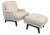 Mid-Century Modern Lounge Chair Ottoman Set by Roger Sprunger for Dunbar For Sale