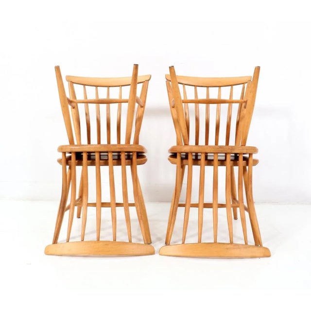 Chairs by Bengt Åkerblom & Gunnar Eklöf for Åkerblom, 1950s, Set of 4 For Sale - Image 4 of 8