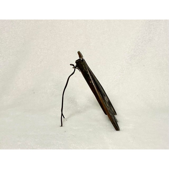 Art Nouveau Antique Art Nouveau Photo Frame in Pewter With Postcard Insert, 1900s For Sale - Image 3 of 12